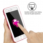 Meritcase iPhone 7 Su Geirmez Klf-Pink