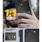 Orzero Galaxy Z Flip 7 Kamera Lens Koruyucu(2 Set)-Black 