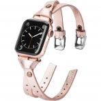 Minyee Deri Apple Watch 7 Kay (41mm)-Rose Gold