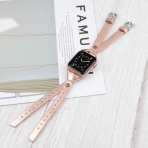 Minyee Deri Apple Watch 7 Kay (41mm)-Rose Gold