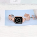 Minyee Deri Apple Watch 7 Kay (41mm)-Rose Gold