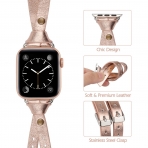 Minyee Deri Apple Watch 7 Kay (41mm)-Rose Gold