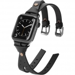 Minyee Deri Apple Watch 7 Kay (45mm)-Black