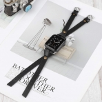 Minyee Deri Apple Watch 7 Kay (45mm)-Black