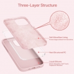 Miracase Silikon Apple iPhone 13 Klf-Pink