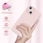 Miracase Silikon Apple iPhone 13 Klf-Pink