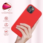 Miracase Silikon Apple iPhone 13 Klf-Red