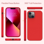 Miracase Silikon Apple iPhone 13 Klf-Red