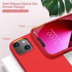 Miracase Silikon Apple iPhone 13 Klf-Red
