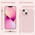 Miracase Silikon Apple iPhone 13 Mini Klf-Pink