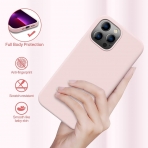 Miracase Silikon Apple iPhone 13 Pro Klf-Pink