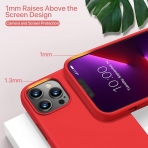 Miracase Silikon Apple iPhone 13 Pro Klf-Red