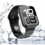 Misxi Apple Watch 10 46mm Bumper Su Geirmez Klf -Crystal Transparent