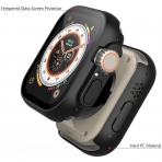 Misxi Apple Watch Ultra/2 Bumper Klf (2 Adet)(49mm)-Black