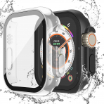 Misxi Apple Watch Ultra 49mm Bumper Su Geirmez Klf-Black Transparent