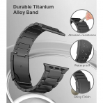 MoKo Apple Watch Ultra 3 Geli�tirilmi� Titanyum Kay�� -Black