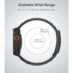 MoKo Apple Watch Ultra 3 Geli�tirilmi� Titanyum Kay�� -Black