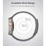 MoKo Apple Watch Ultra 3 Geli�tirilmi� Titanyum Kay�� -Gray