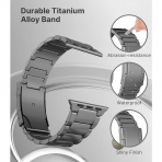 MoKo Apple Watch Ultra 3 Geli�tirilmi� Titanyum Kay�� -Gray
