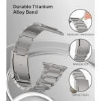 MoKo Apple Watch Ultra 3 Geli�tirilmi� Titanyum Kay�� -Silver