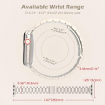MoKo Apple Watch Ultra 3 �nce Paslanmaz �elik Kay��-Starlight
