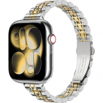 MoKo Apple Watch Ultra 3 �nce Paslanmaz �elik Kay��-Stayle Silver/Gold