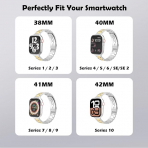 MoKo Apple Watch Ultra 3 �nce Paslanmaz �elik Kay��-Silver/Gold