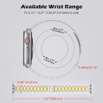 MoKo Apple Watch Ultra 3 �nce Paslanmaz �elik Kay��-Silver/Gold