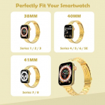 MoKo Apple Watch Ultra 3 �nce Paslanmaz �elik Kay��-Gold
