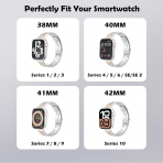 MoKo Apple Watch Ultra 3 �nce Paslanmaz �elik Kay��-Silver/Rose Gold