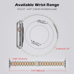 MoKo Apple Watch Ultra 3 �nce Paslanmaz �elik Kay��-Silver/Rose Gold