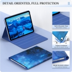 MoKo Apple iPad 10. Nesil Klavye Klf (10.9 n)-Blue Starry Sky