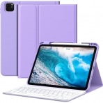 MoKo Klavyeli iPad Air 6.Nesil Klf (11 in)-Lilac