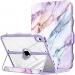 MoKo Apple iPad 10. Nesil Standl Klf (10.9 n)-Purple Marble