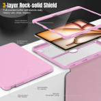 MoKo Apple iPad Air M2 Standl Klf (13 n)-Nosegay Pink 