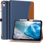 MoKo Apple iPad 10. Nesil Tam Korumal Klf (10.9 n)-Denim Blue 