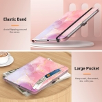 MoKo Apple iPad 10. Nesil Tam Korumal Klf (10.9 n)-Flowing Purple/Pink