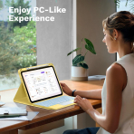 MoKo Apple iPad A16 Klavyeli Klf (11 in)-Yellow