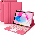 MoKo Apple iPad A16 Klavyeli Klf (11 in)-Pink