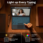 MoKo Apple iPad A16 Klavyeli Klf (11 in)-Black