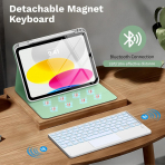 MoKo Apple iPad A16 Klavyeli K�l�f (11 in�)-Green