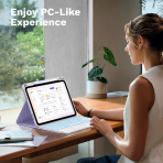 MoKo Apple iPad A16 Klavyeli K�l�f (11 in�)-Lilac