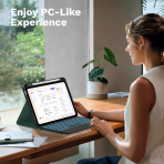 MoKo Apple iPad A16 Klavyeli K�l�f (11 in�)-Midnight Green