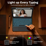 MoKo Apple iPad A16 Klavyeli K�l�f (11 in�)-Midnight Green