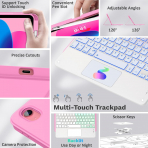 MoKo Apple iPad A16 Klavyeli K�l�f (11 in�)-Peony