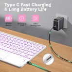 MoKo Apple iPad A16 Klavyeli K�l�f (11 in�)-Peony