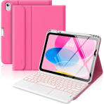 MoKo Apple iPad A16 Klavyeli K�l�f (11 in�)-Persian Pink