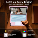 MoKo Apple iPad A16 Klavyeli K�l�f (11 in�)-Coreopsis