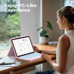 MoKo Apple iPad A16 Klavyeli K�l�f (11 in�)-Coreopsis