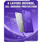 MoKo Apple iPad A16 Klf (11/10.9 in)-Dark Purple 